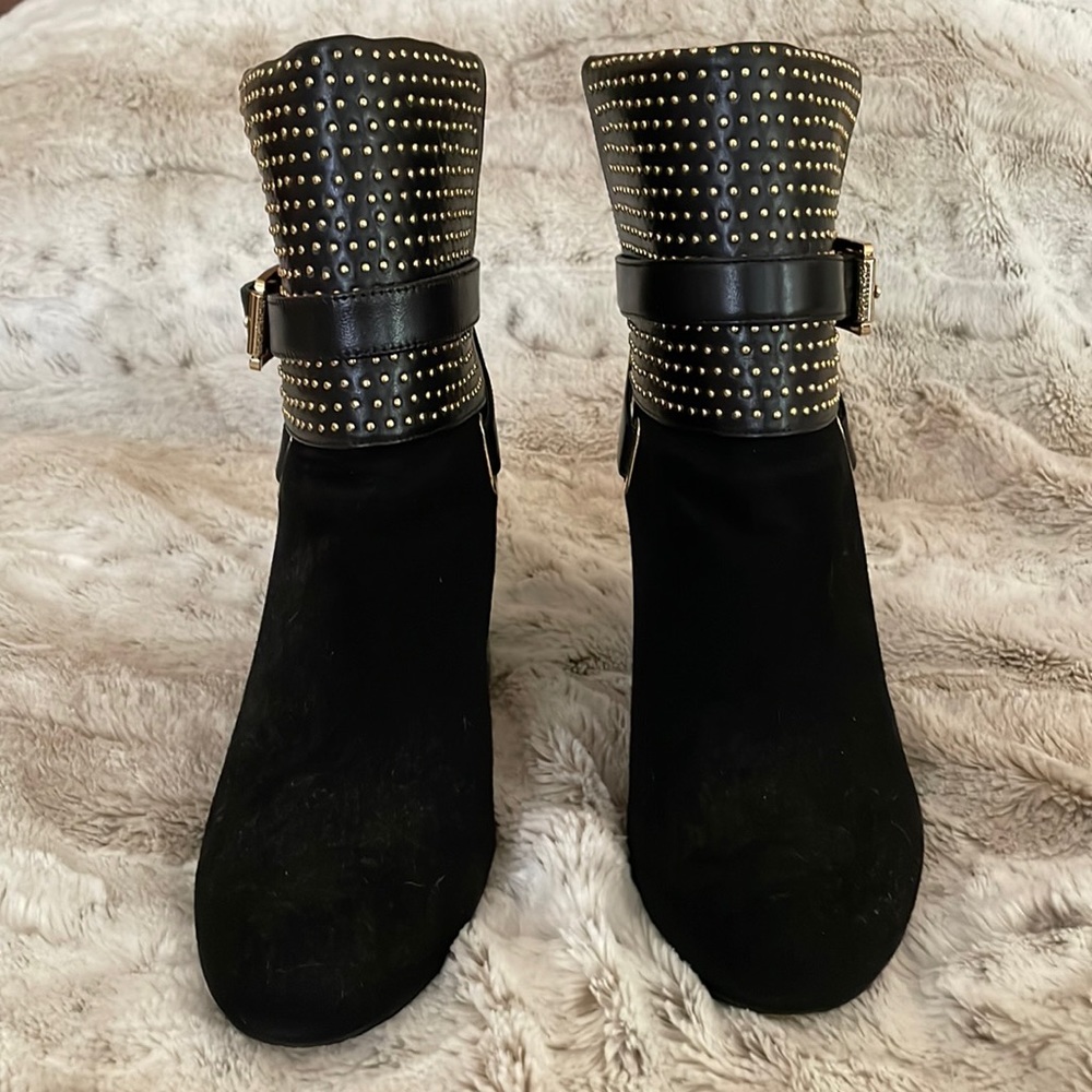 Black Michael Kors Suede Embellished Booties!!